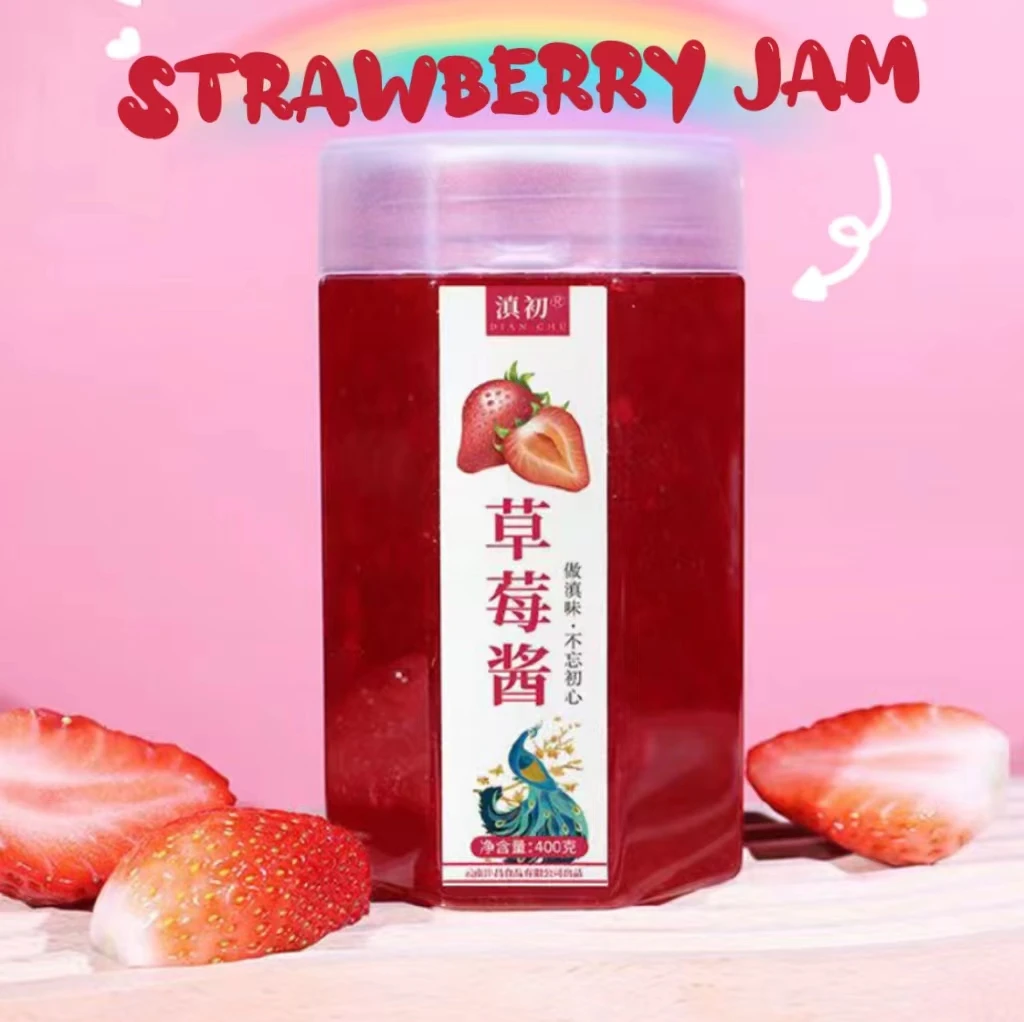 400g strawberry jam milk tea special baked fruit syrup ice cream strawberry jam