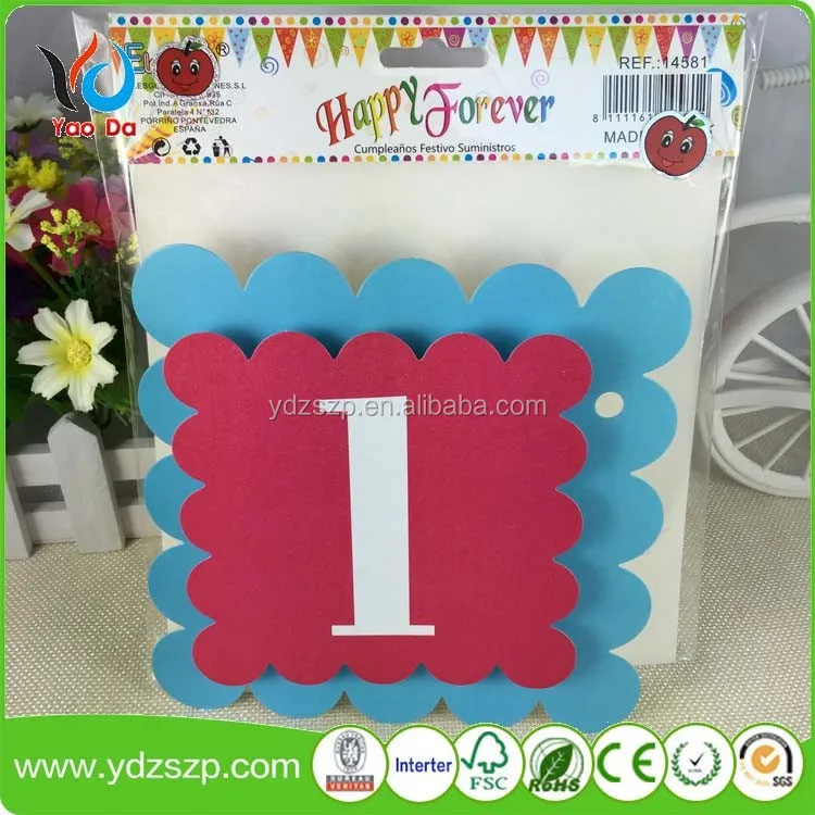Eco-friendly Promotion Printed PE/Paper/Non-woven/Fabric Paper String Bunting Flag Banner