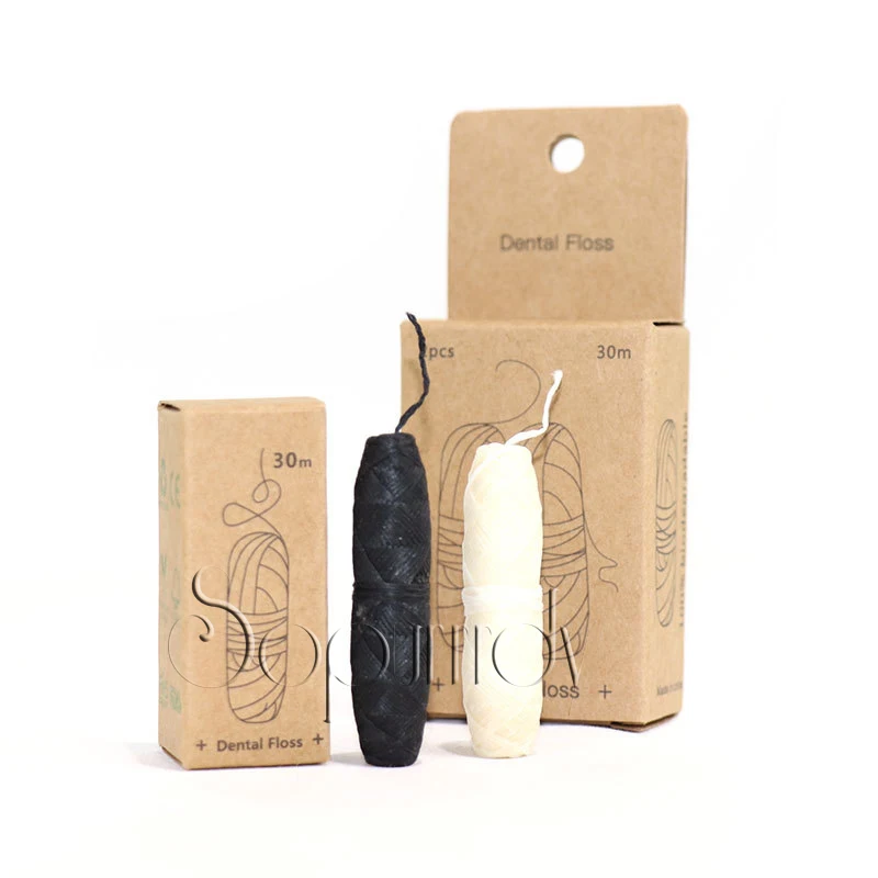 Eco Dental Floss Natural Corn Floss Zero Waste Bamboo Charcoal Vegan Eco Friendly Dental Floss