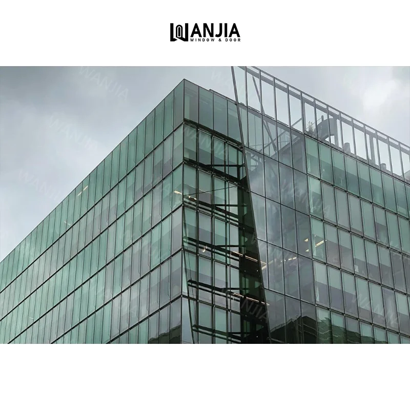 Building facade curtain wall soundproof double glazed curtain wall exterior aluminum curtain wall