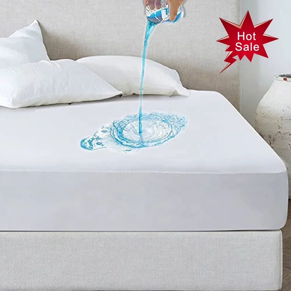 Four Seasons Premium Quality Hypoallergenic Zippered Queen Bed Encasement Mattress Protector Waterproof Mattress Covers MCG-0005