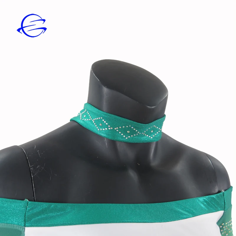 Custom Wholesale Cheer Wear Dye Sublimation Quick Dry Rhinestones Sexy Women Cheerleading Uniforms Free Design