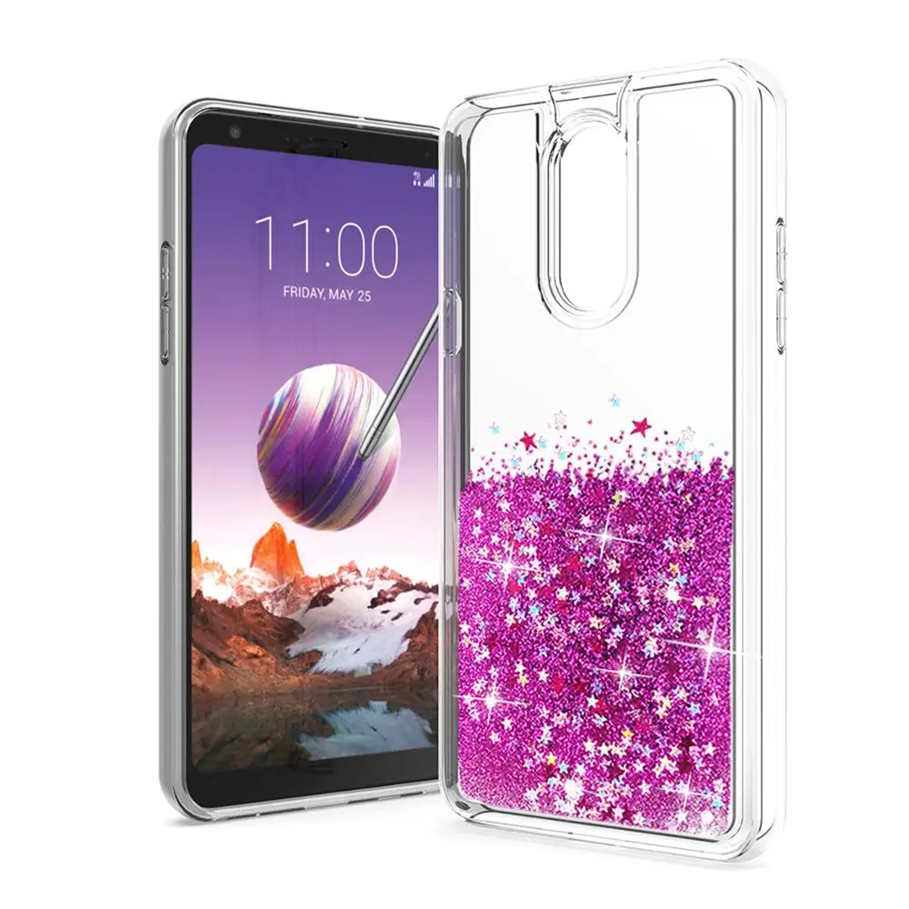 
Luxury glitter phone case shockproof Girly quicksand phone case for LG stylus 5 for moto 