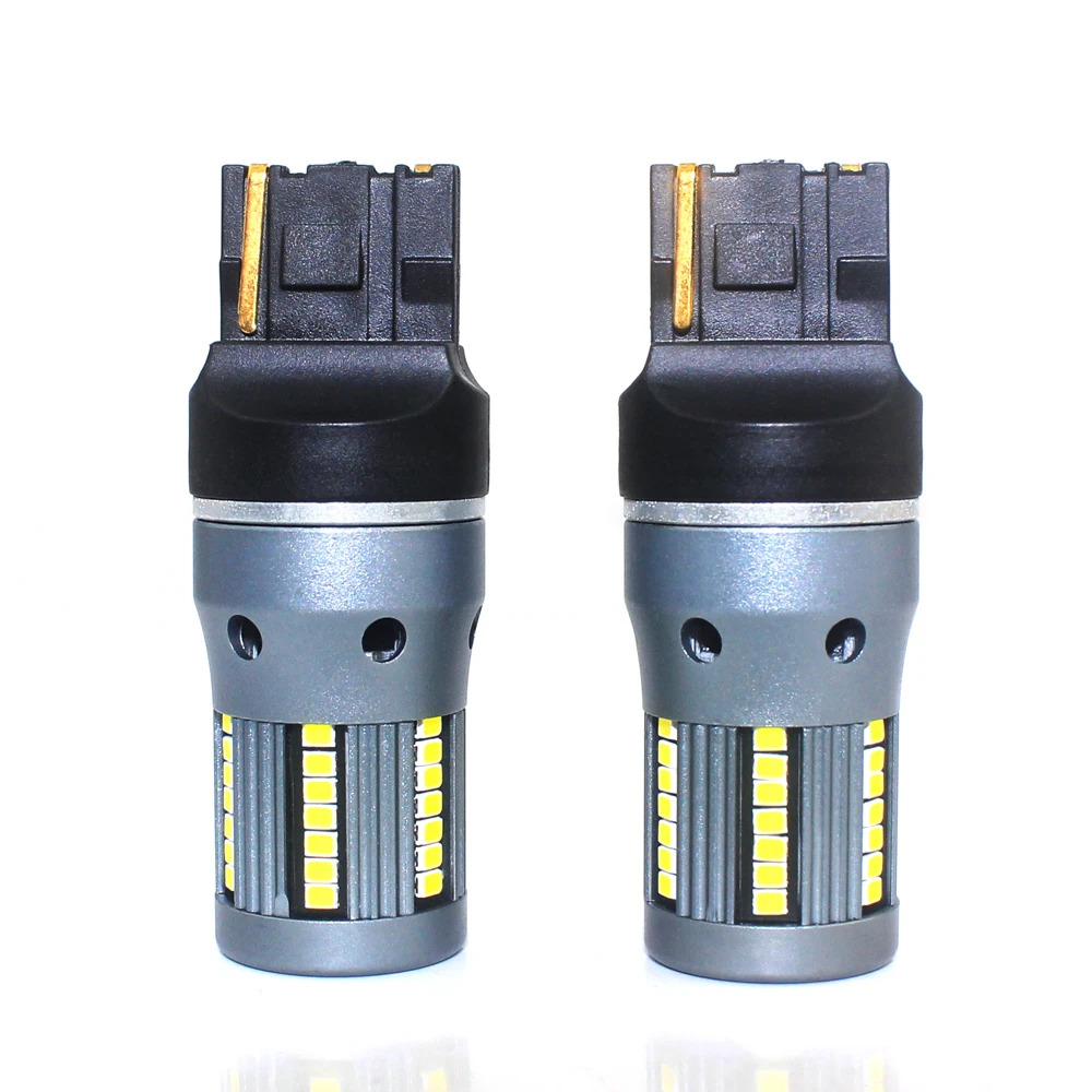 Светодиодные лампы высокой мощности 7440 T20SW Globes CB5 для поворотных огней Canbus W21W без ошибок 24W