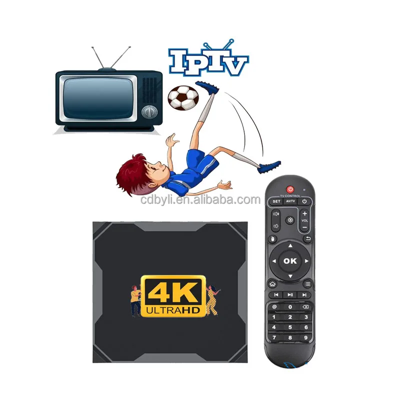 BL стабильная телевизионная приставка Mega ott Smart 4K IPTV бесплатный тест лучшее качество Лидер продаж итальянская Германия европейская мощная 4k