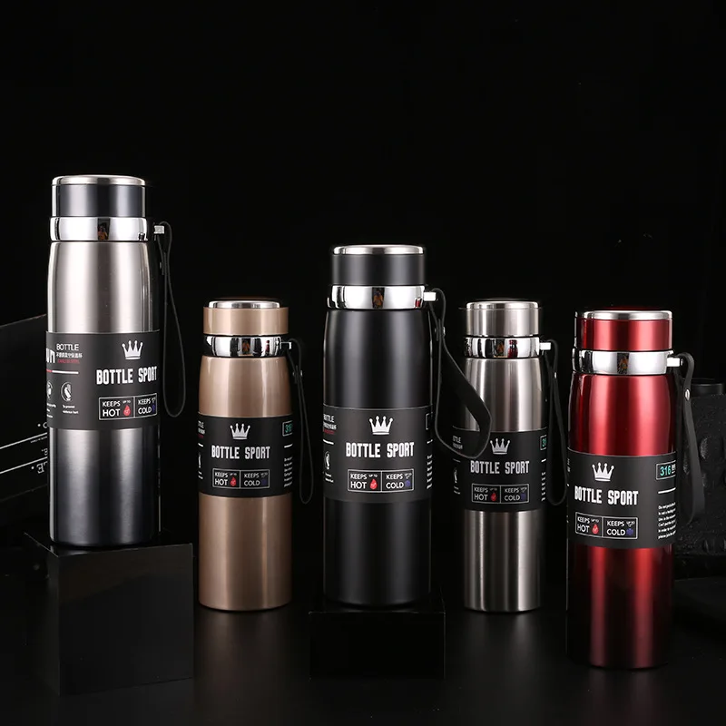 Custom Termo Digital 600/800/1000ml 316 Stainless Steel Double Wall Smart Temperature Display  Vacuum  Termo Flask cup