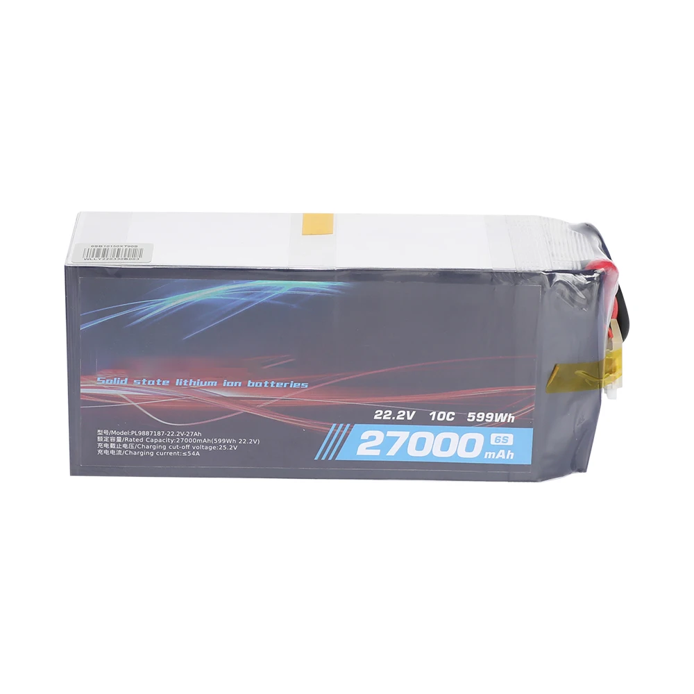 High-Power 6s 22.2V 27Ah Drone Battery Long cycle UAV Battery NCM Solid State Battery Pack