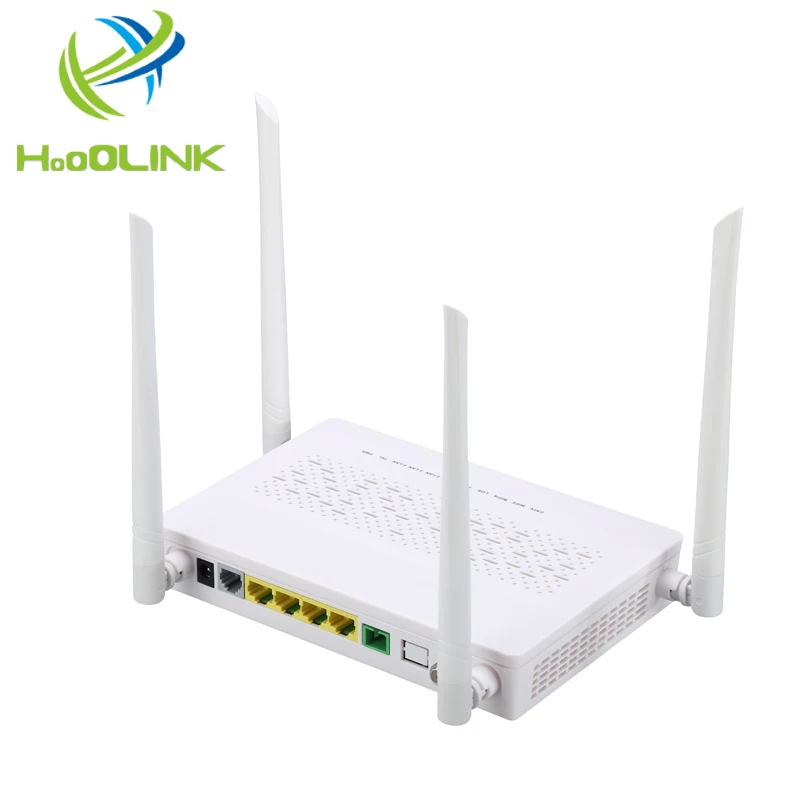 New GPON ONU 4GE+1VOIP+WIFI(2.4g+5g)+USB GPON ONT dual band with WPS