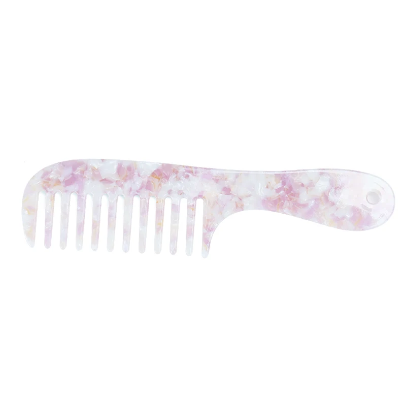 High quality Cellulose Acetate Comb Large Women Hair Comb Wide Tooth Comb Home and Salon