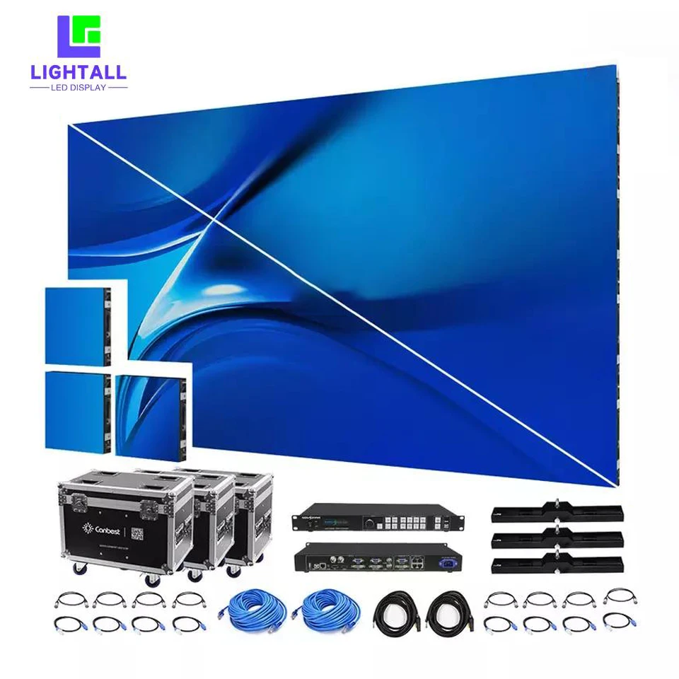 Светодиодная видеостена LIGHTALL P1.875 изогнутый выставочный стенд под ключ панель экрана для сцены
