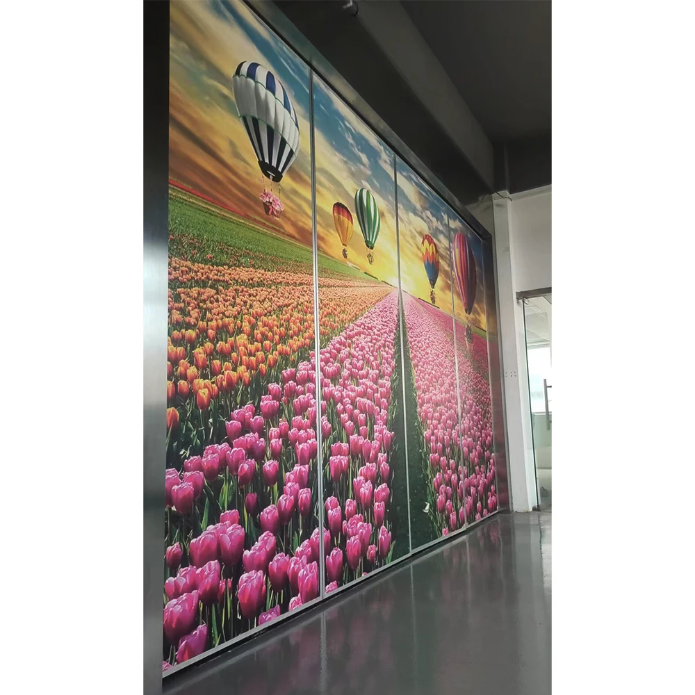 Customer Color Hotel Electrical Movable Track For Office Pivot Sliding Partition With Remote Control