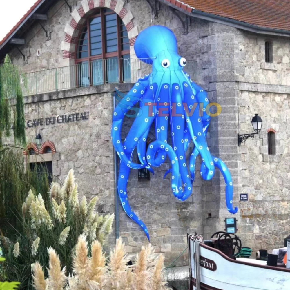 Giant Inflatable octopus advertising animal mascot with light inflatable octopus cartoon for decoration inflatable model