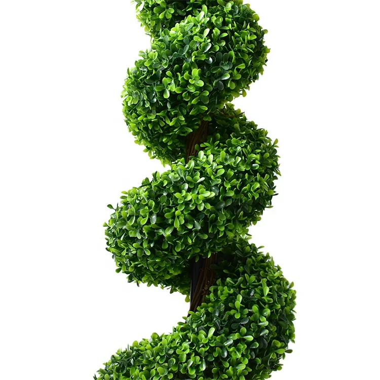 Живое искусственное сипарисовое дерево, 4 фута, бонсай, кедр, Топиар, Рождественская спиральная елка для улицы