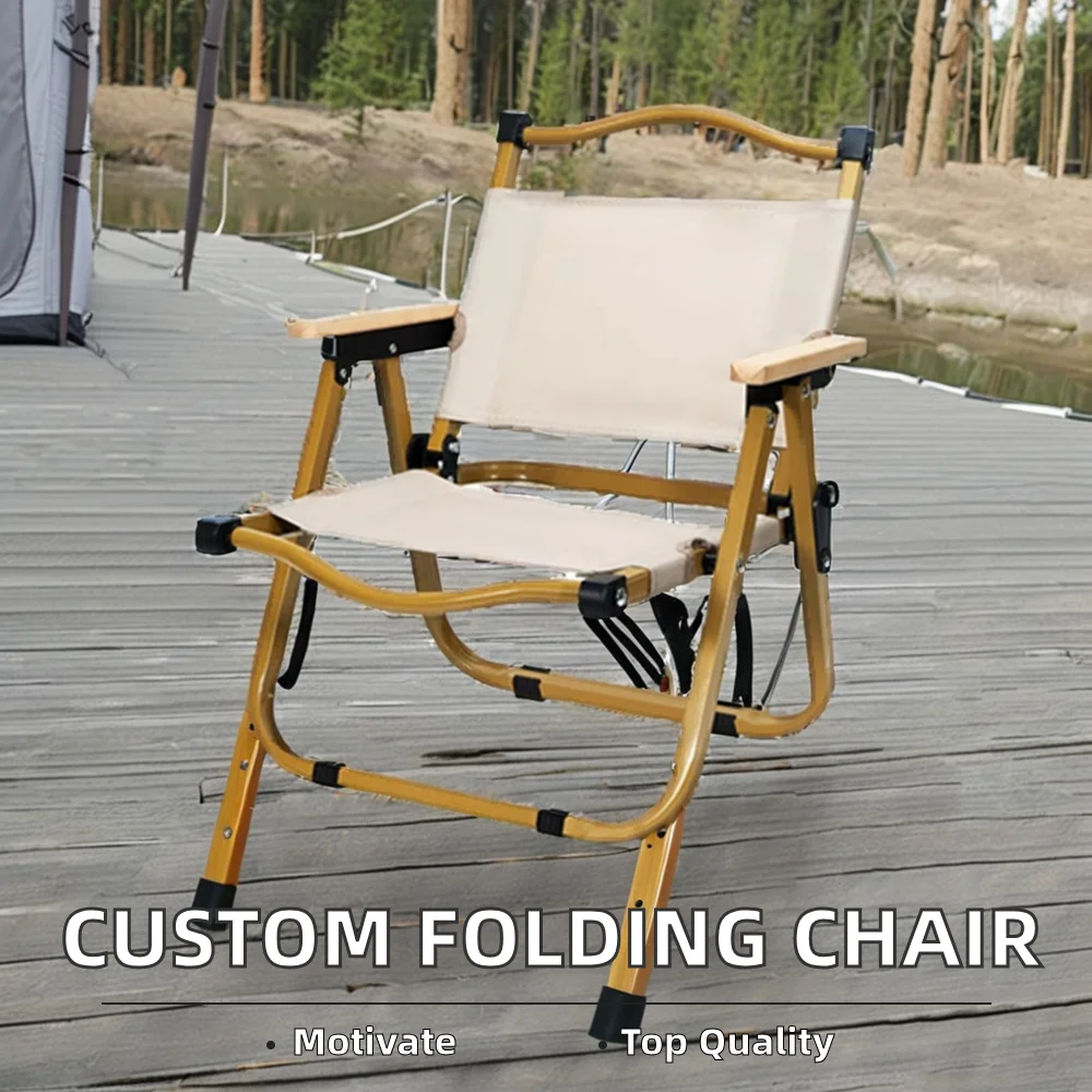 XIASHENG Customized Lightweight Metal Kermit Chair Modern Portable Folding Camping Chair for Outdoor Use