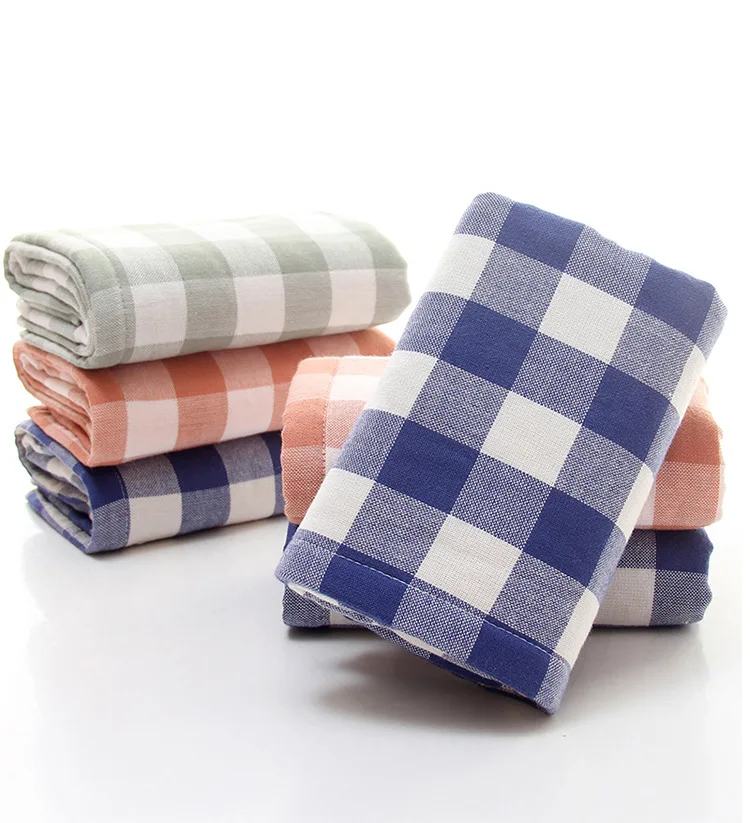 XIAOAO The manufacturer directly sells Japanese checked gauze and pure cotton