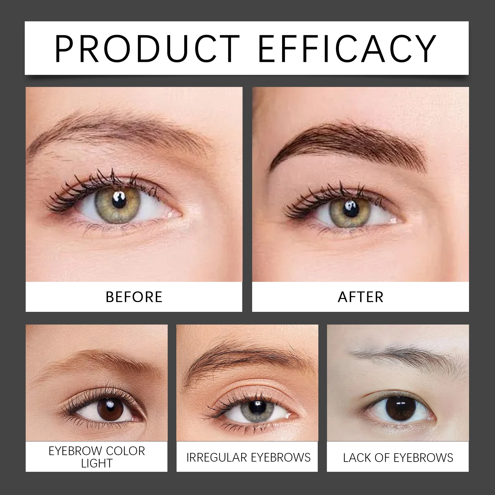 EELHOPE Liquid Natural Eyebrow Pen Four-claw Eye Brow Tint Fork Eyebrow4 Fork Eyebrow Pen