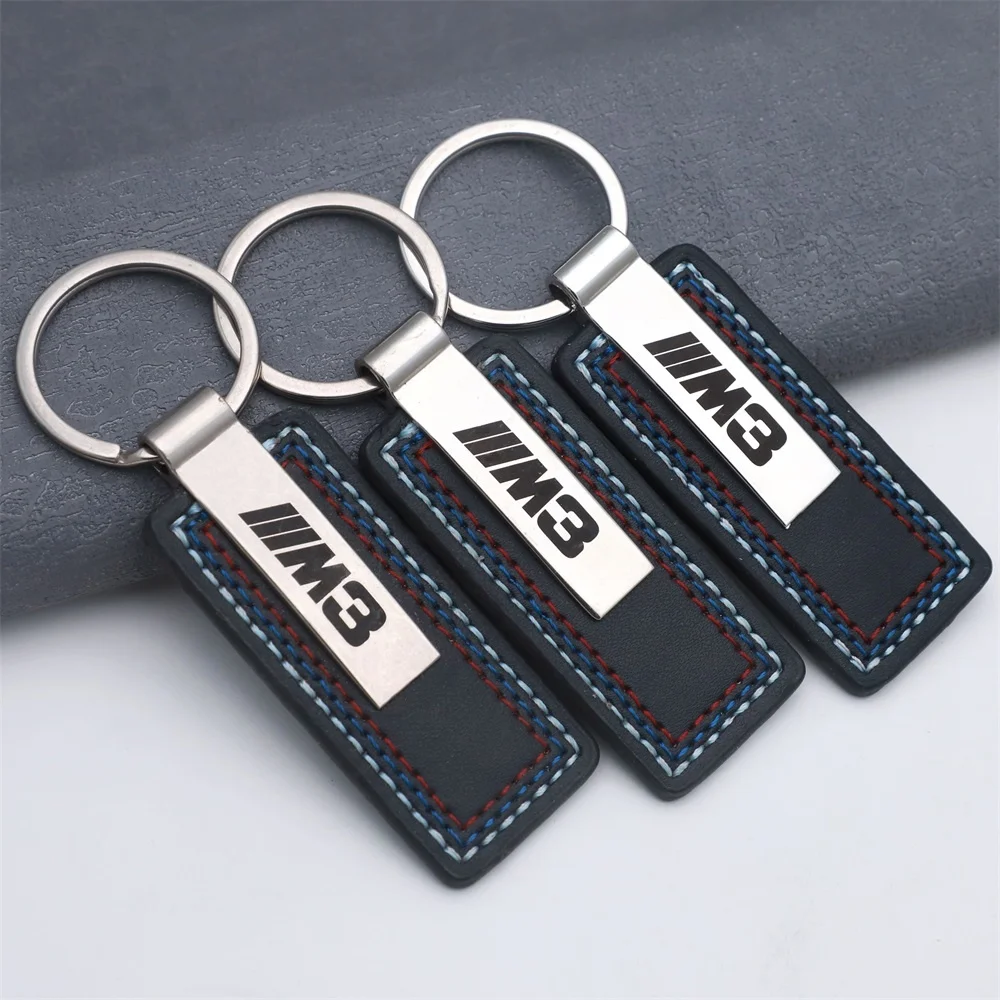 China cheap wholesale custom made Blank laser black logo with PU leather keychain