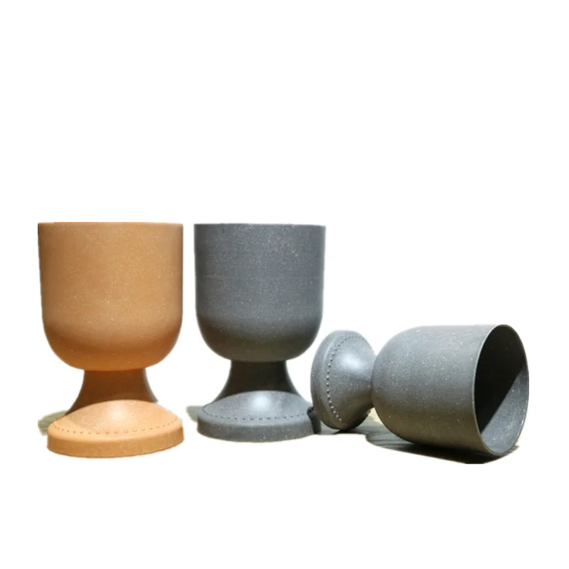 Roman Style Melamine Material Marble Cement Simulation Flower Pot Succulent Plant