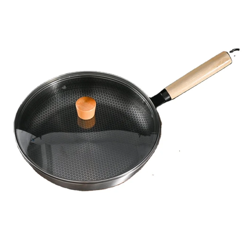 Outdoor Camping Non-stick Frying pan Camping Cookware Portable Lightweight Carbon Steel Frying Pan
