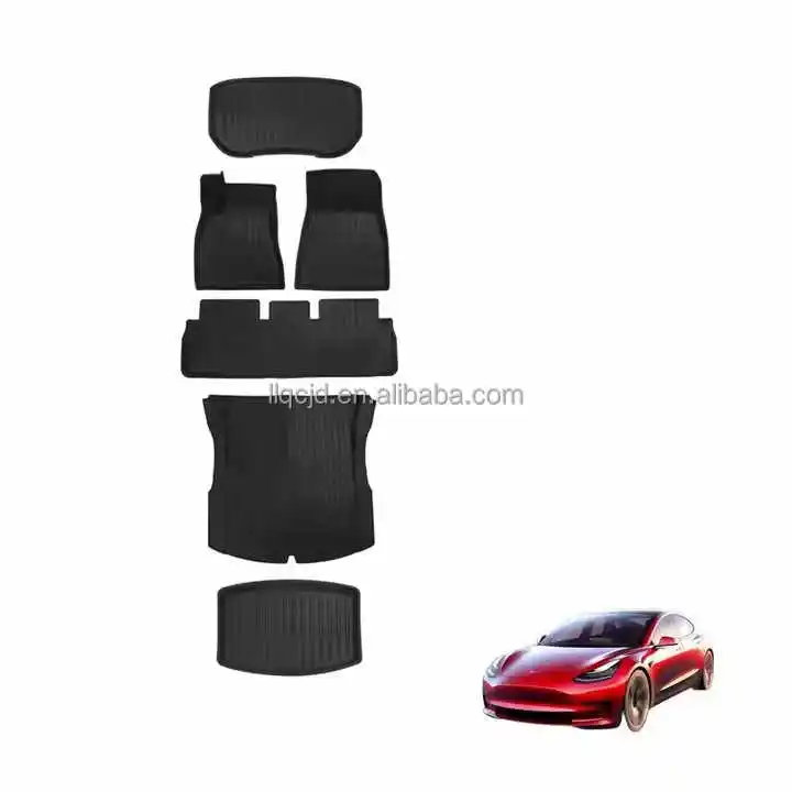 High Quality Custom TPE Rubber Car Foot Mat Universal Rear Trunk Mat Toyota Alfombra Tapetes Para Coches High Customized Floor