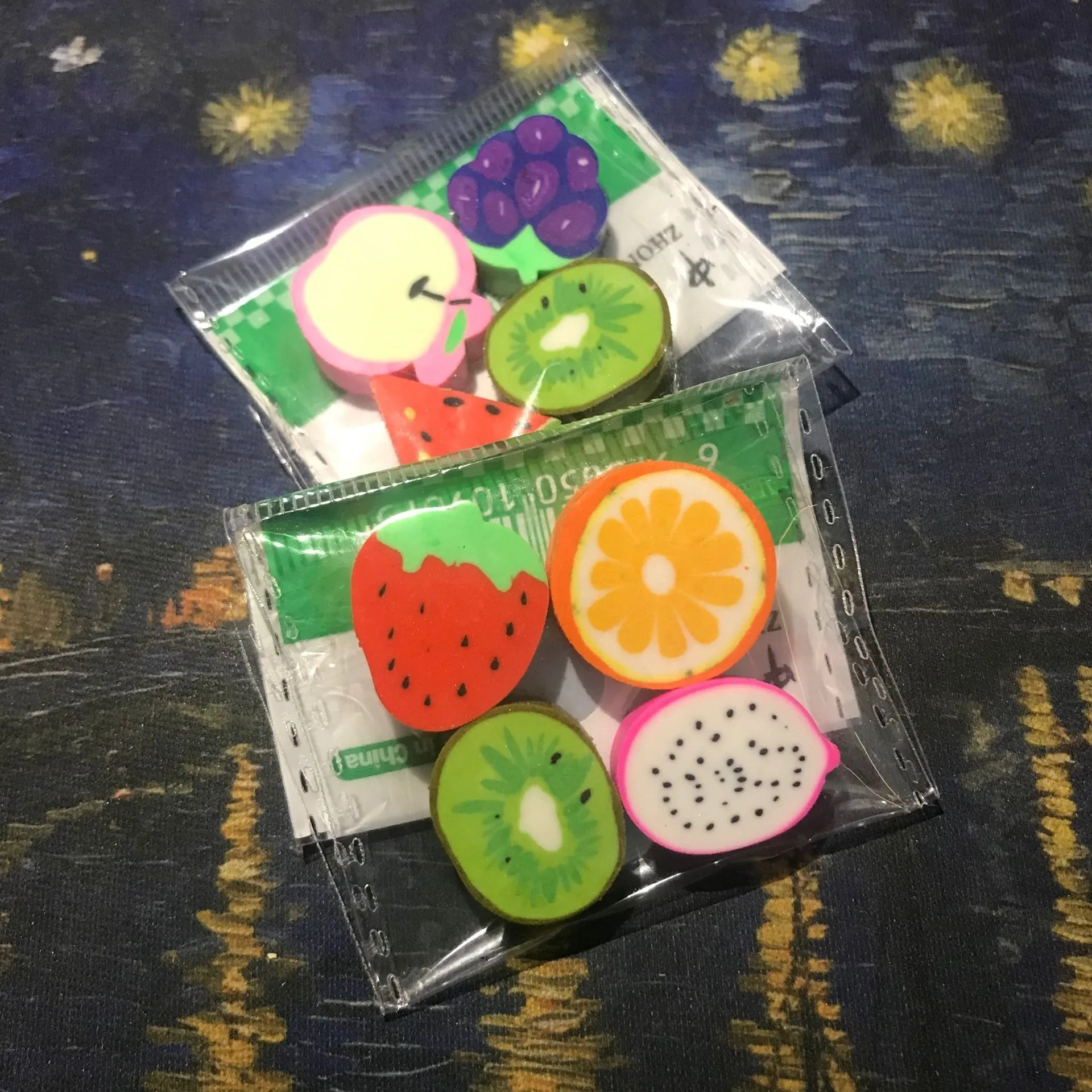 Ball Pen Gel Pen Ink Eraser Fruit Shape Pencil Eraser
