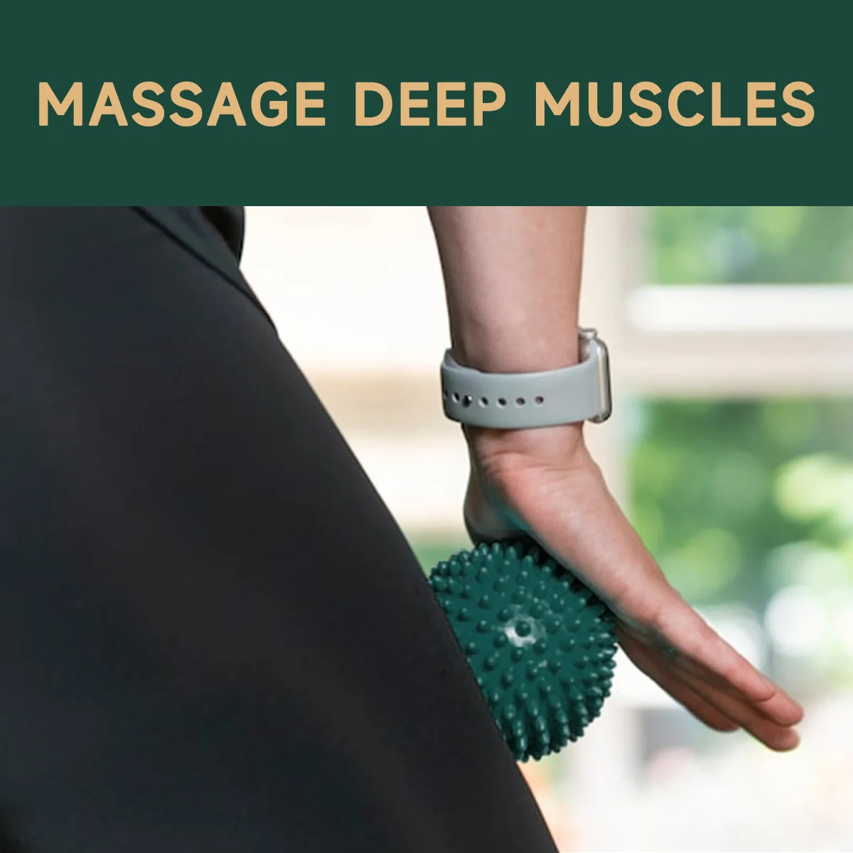 5-piece fitness flower growth hockey massage ball soft thorn roller for myofascial release and acupoint treatment