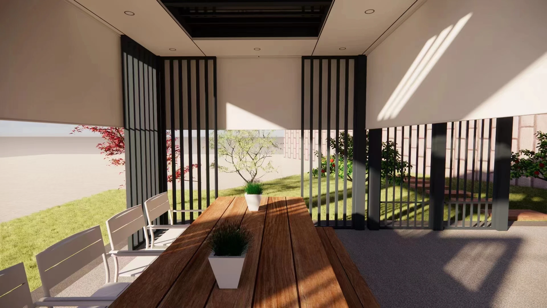 Electric outdoor blinds motorized patio screens retractable zip screen outdoor curtain