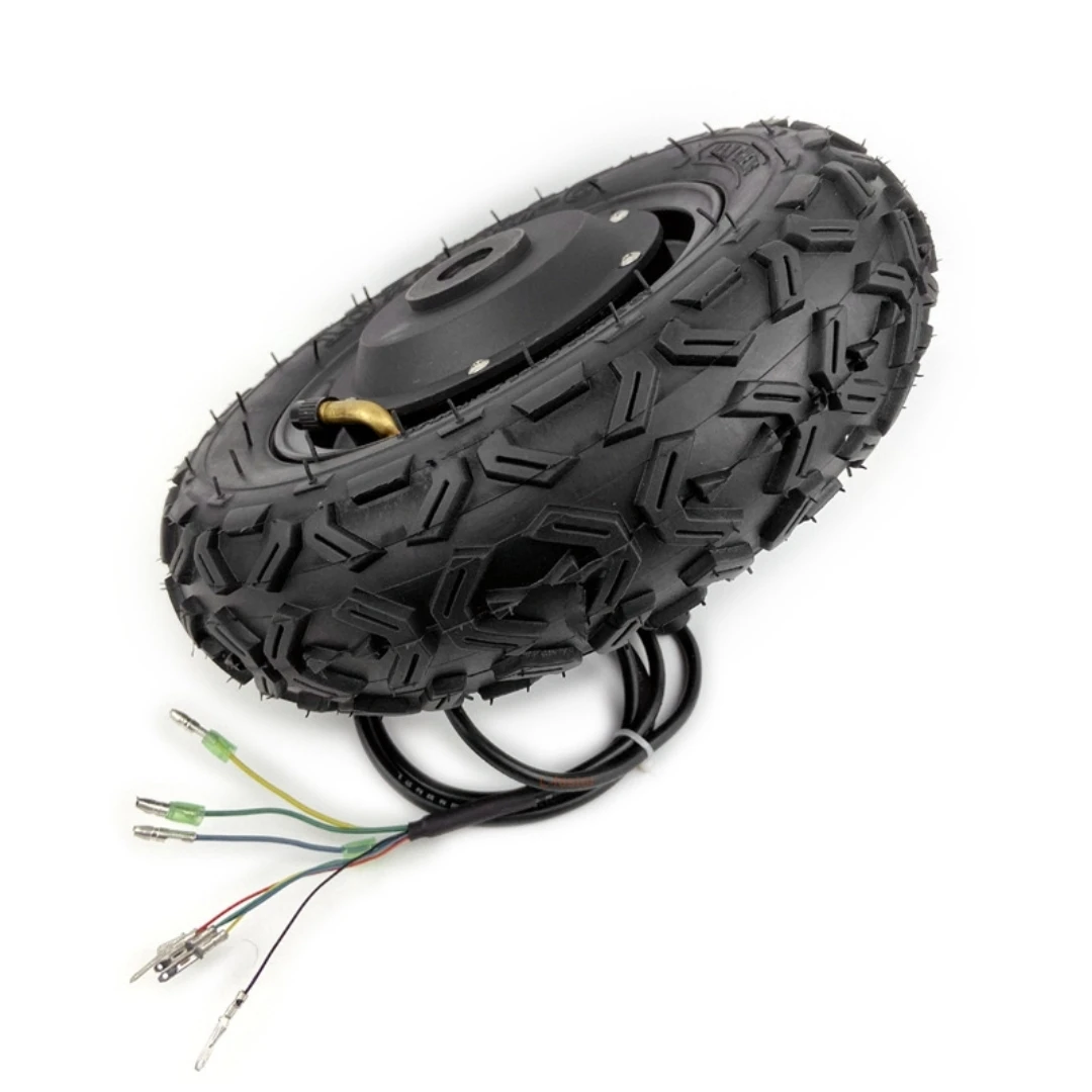 24V 36V 48V 350W E-scooter 10inch Brushless Geared Motor Single/Dual Shaft Electric Scooter Hub With Off-road Tire