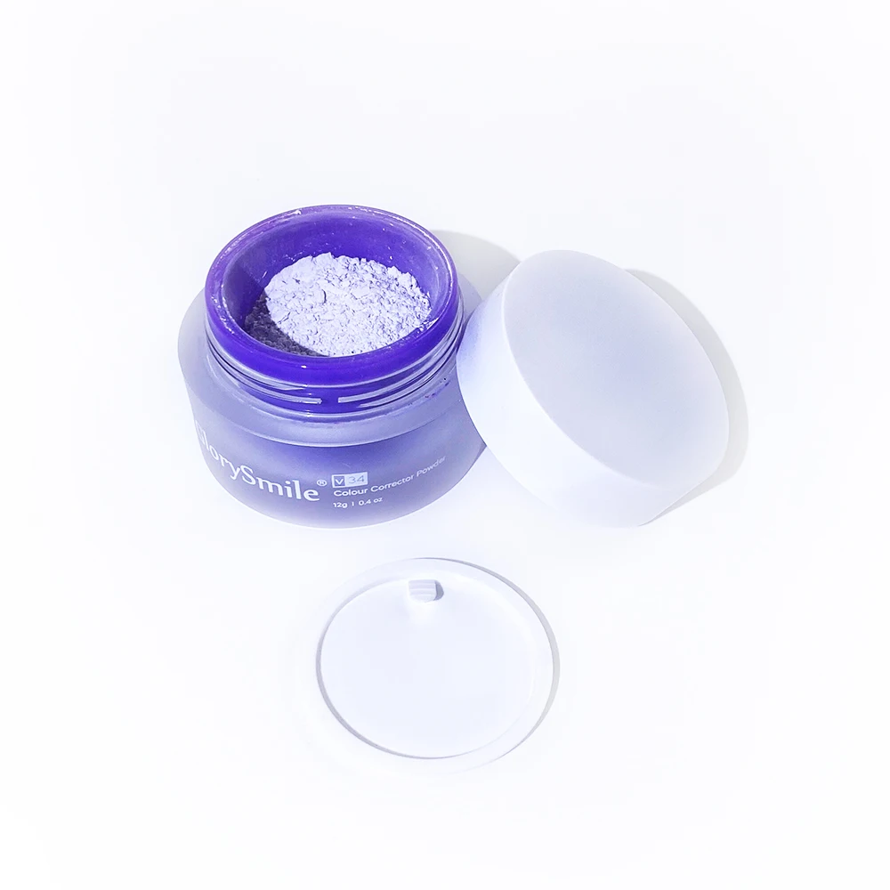 Private Label V34 Tooth Powder Home Use Teeth Whitening Powder Minty Flavor Sensitive Free Formula