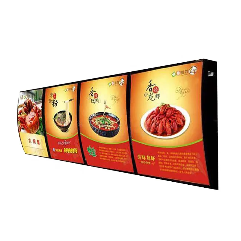 Fast food light box led sign billboard  restaurant menu board Advertising light box
