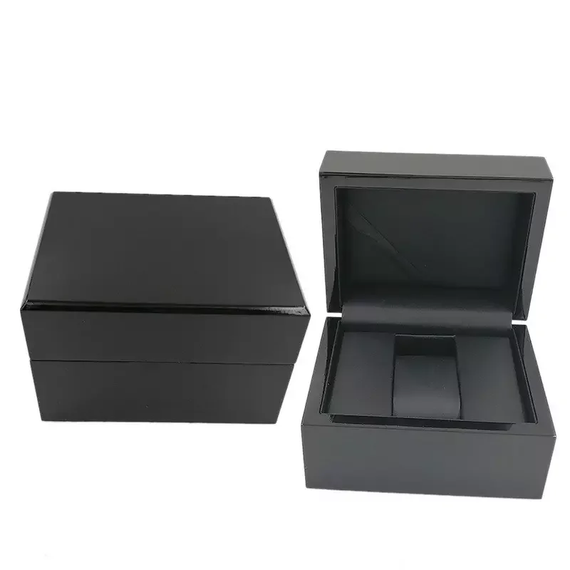Painted Wooden Wrist Watch Box Black Wood Watch Box Black Wooden Watch Box Luxury