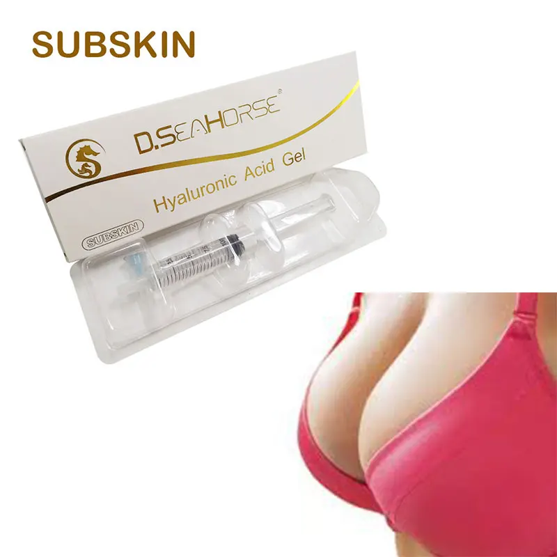 The best filling for breast augmentation Hyaluronic acid is injected subcutaneously for breast nose lips filler gel