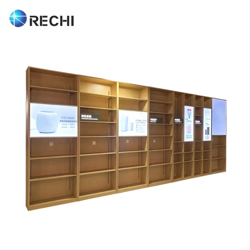 Розничная продажа витрина RECHI для магазина мобильных телефонов мебель украшения с аксессуарами телефона полка