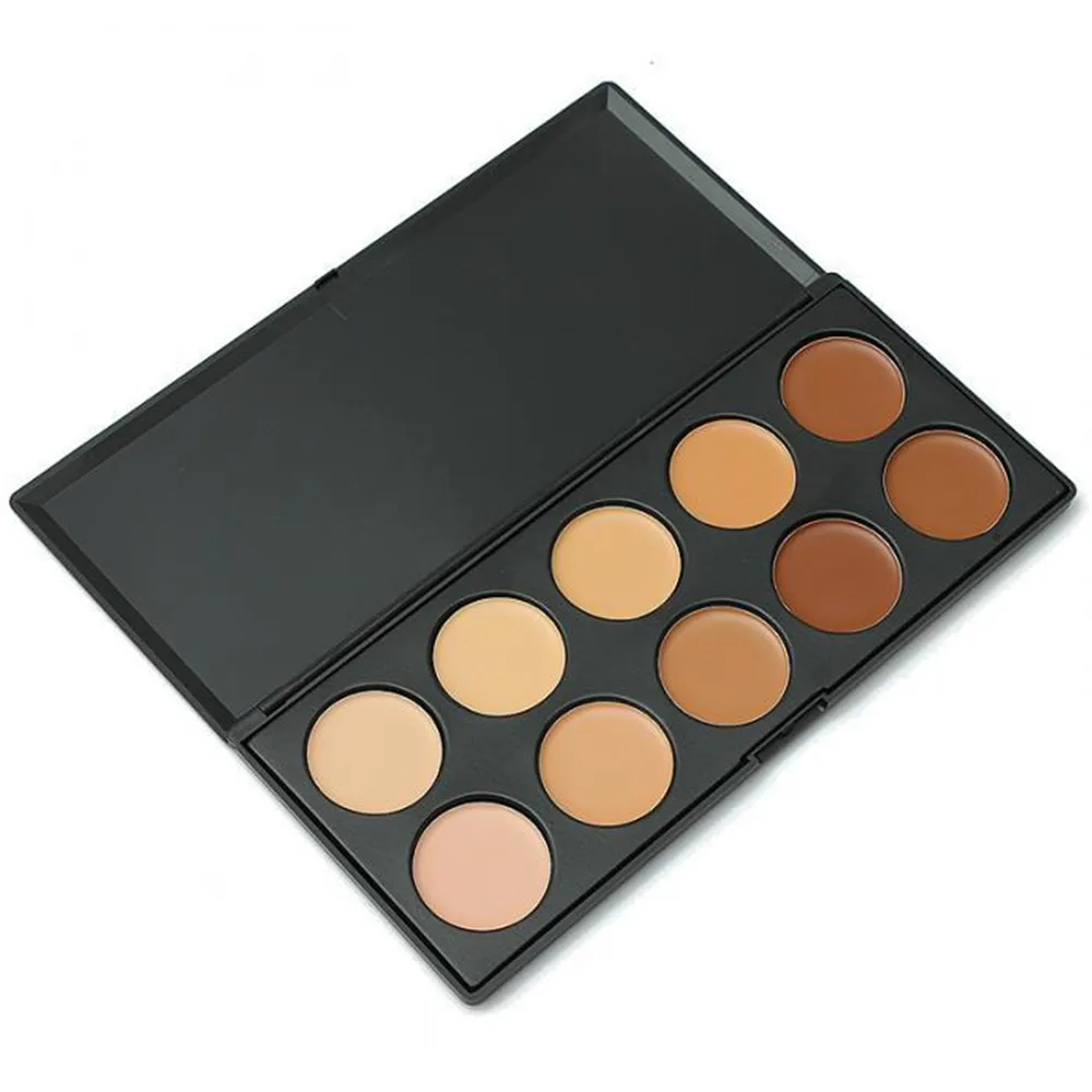 Mytingbeauty Make Up Mineral Long Lasting 10 Color Matte Cotour Powder Concealer Palette