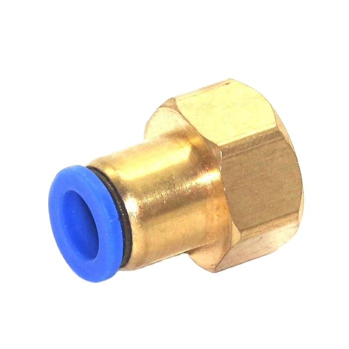 NBPT pcf 8 мм, Женский пневматический Фиттинг, латунный Фиттинг с одним касанием, Фиттинг для воздушного шланга для подключения трубного Фиттинга