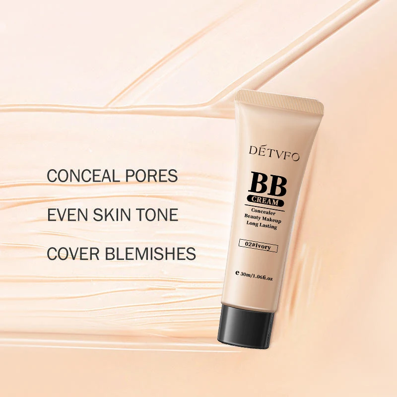Waterproof Glow Brand Base Vegan Private Label Korean Cosmetic Makeup Face Natural Organic Foundation Bb Cream