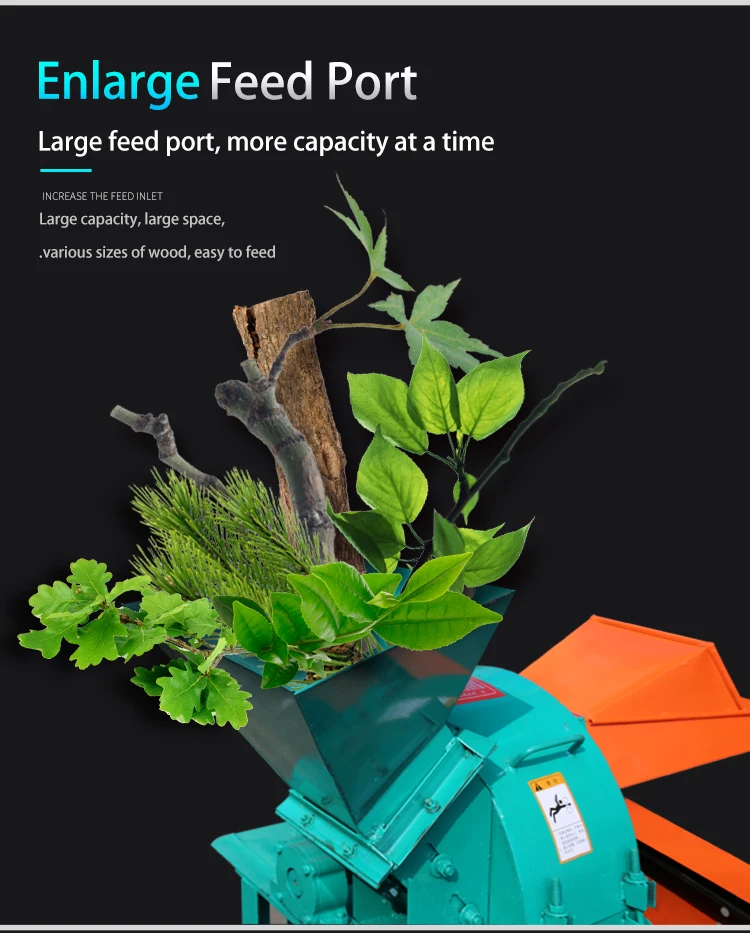 LESINTOR Good Performance Agriculture Machine Wood Crusher Farm-Oriented Wood Branch Crusher Machine shredding machine