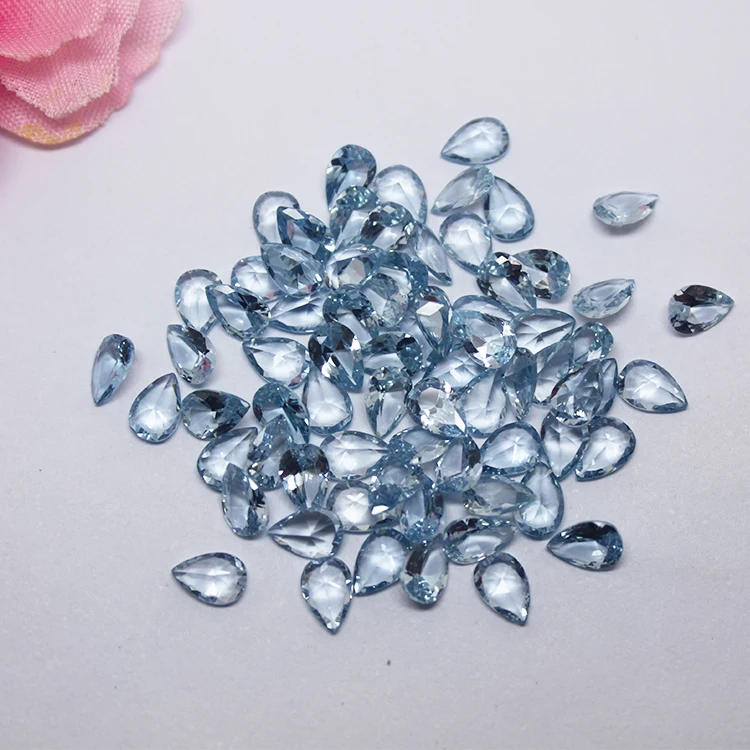Light Blue Gemstone Synthetic Pear Shape 108# Spinel