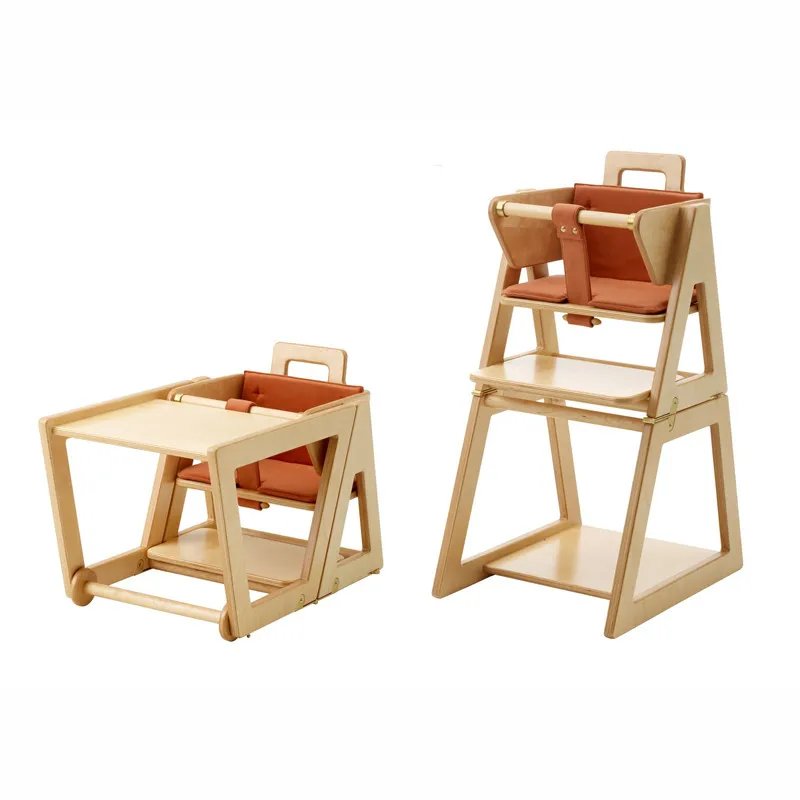 High chair kids dining Easily transformed into a play chair Child-friendly  in very high quality