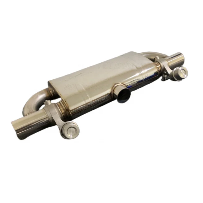 76 mm double outlet T Performance Valvetronic Exhaust pipe valved Muffler with current vacuum Cutout Valve for sport car