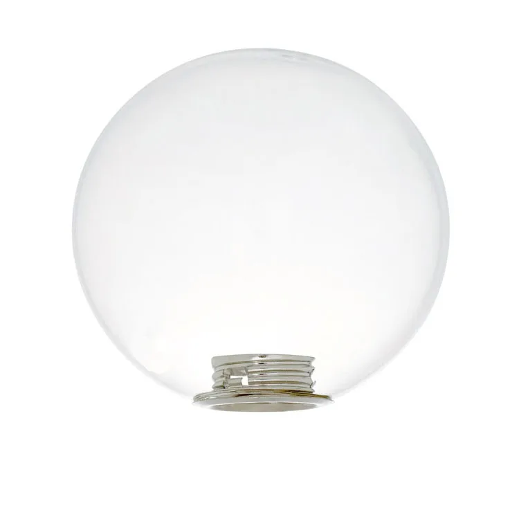
hand blown G9 borosilicate glass ball pendant lamp cover with glass screw thread  (60800977668)