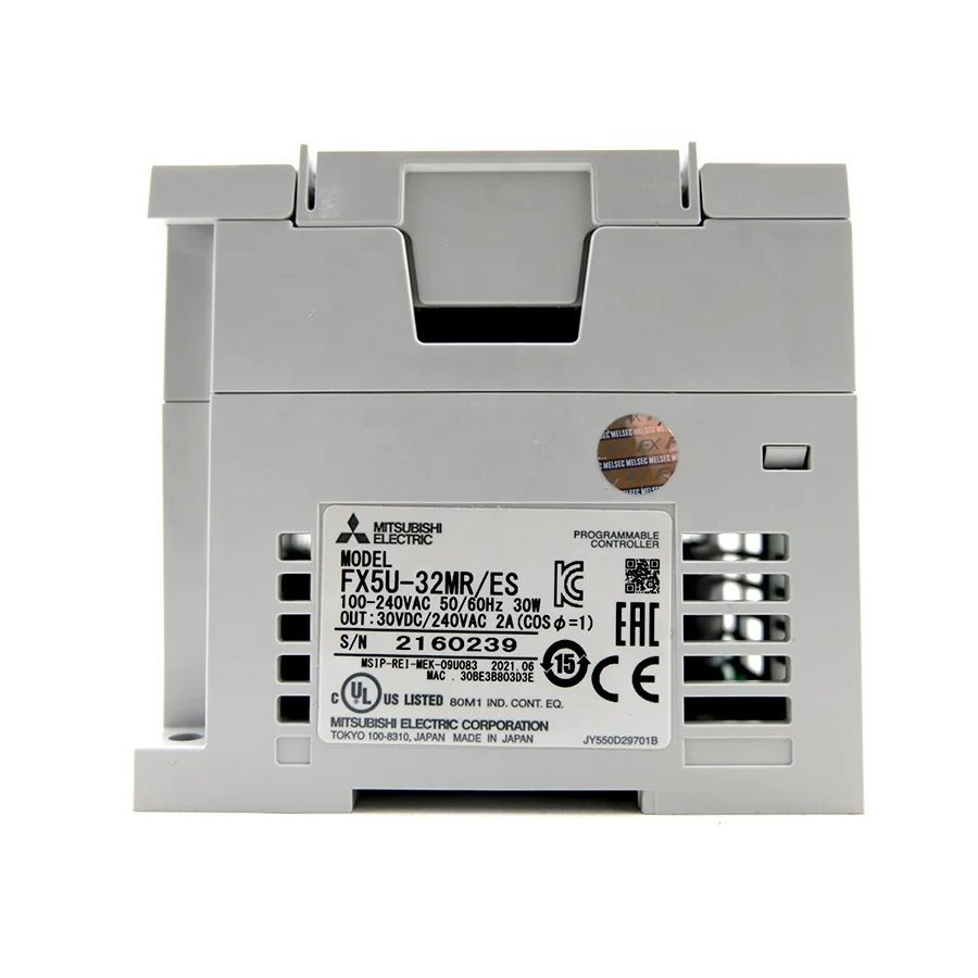Original Mitsubishi Electric Automation Controller FX5U-32MR PLC CPU Module for Mitsubishi