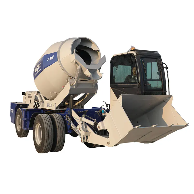 4 cubic meter automatic self loading concrete mix truck 4000L Volumetric self propelled cement mixer truck