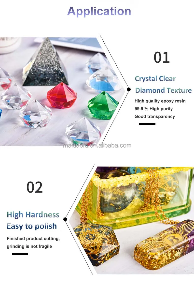 Factory Epoxy Resin AB Glue Resin Crystal Adhesives & Sealants For Crystal Epoxy Resin Table