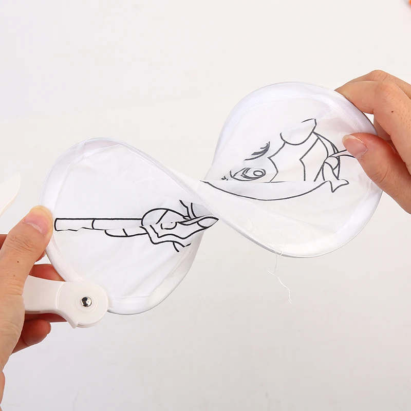 Складные бамбуковые изделия, изготовленные на заказ Пустые Детские художественные Материалы для творчества, группа веера, подарок, ручная роспись, бумажный веер, складной веер