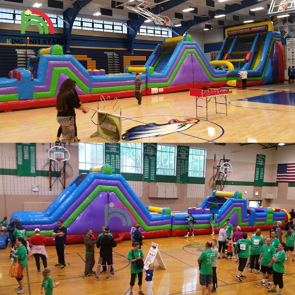 Biggest Inflatable Obstacle Course Wipeout Race Games Largest Bouncer Combos Equipment Inflatable Obstacles Boot Camp Challenge