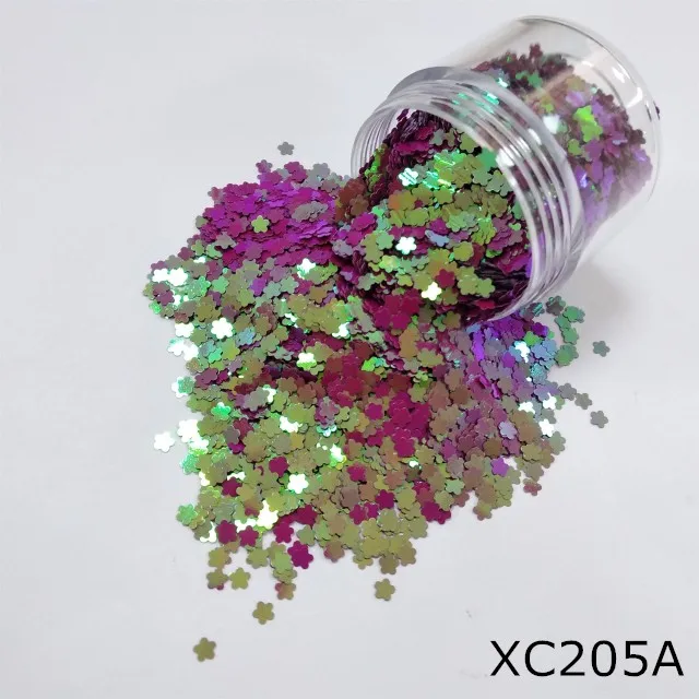 Xucai Biodegradable Cosmetic Glitter Chunky Glitter for Festive Crafts Christmas Decoration Promotional Party Sample Included