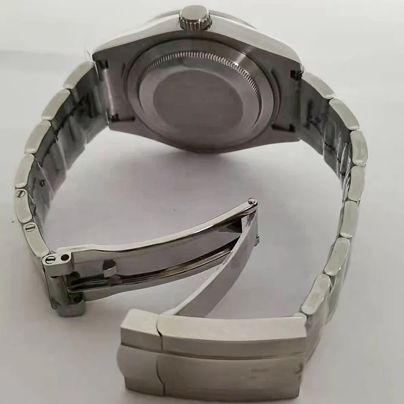 Classic 40MM bezel 316L steel mechanical case three strains five beads universal set