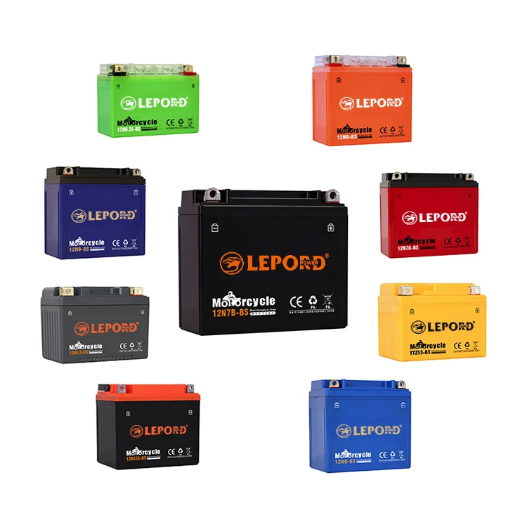 Starting 12V 5ah 9 7 12ah N5L YTX9  other motorcycles battery for lead acid batteries for electric motorcycle
