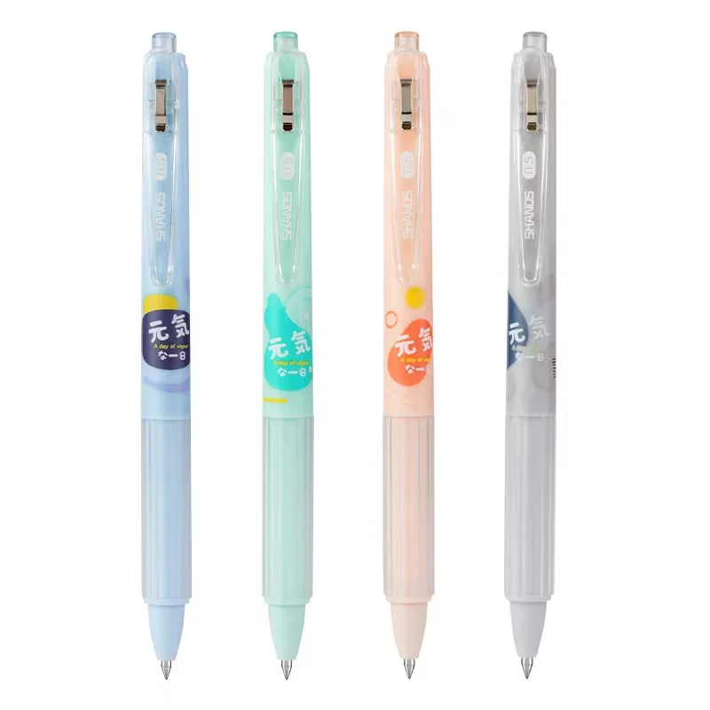 Wholesale 0.5mm bullet black pen small fresh and cute student ballpoint pen press neutral pen